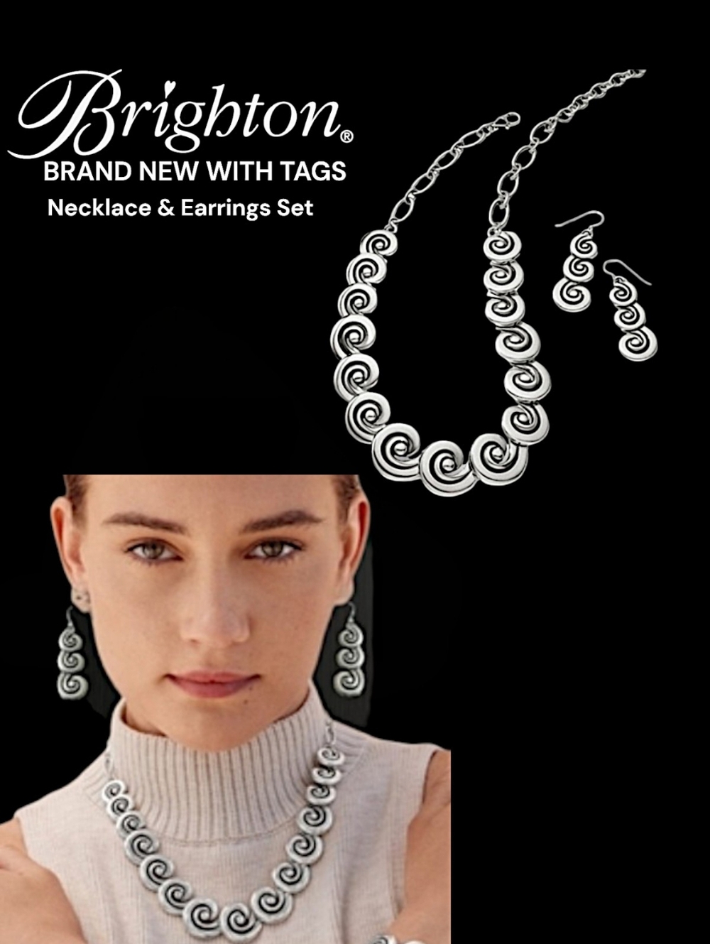 Brighton Contempo Necklace & Earring Set BRAND NEW WITH TAGS